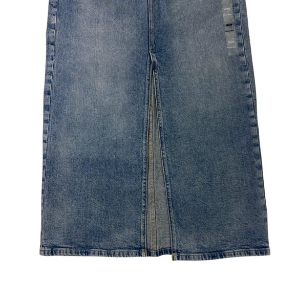 Calvin Klein Maxi Denim Skirt Women’s Size 8 / 29 Blue High Waist Long Jean Skir - Picture 5 of 16